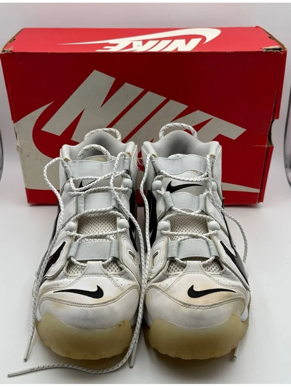 Nike Air More Uptempo 96 White Black Photon Dust Men US 11.5 DQ5014-100